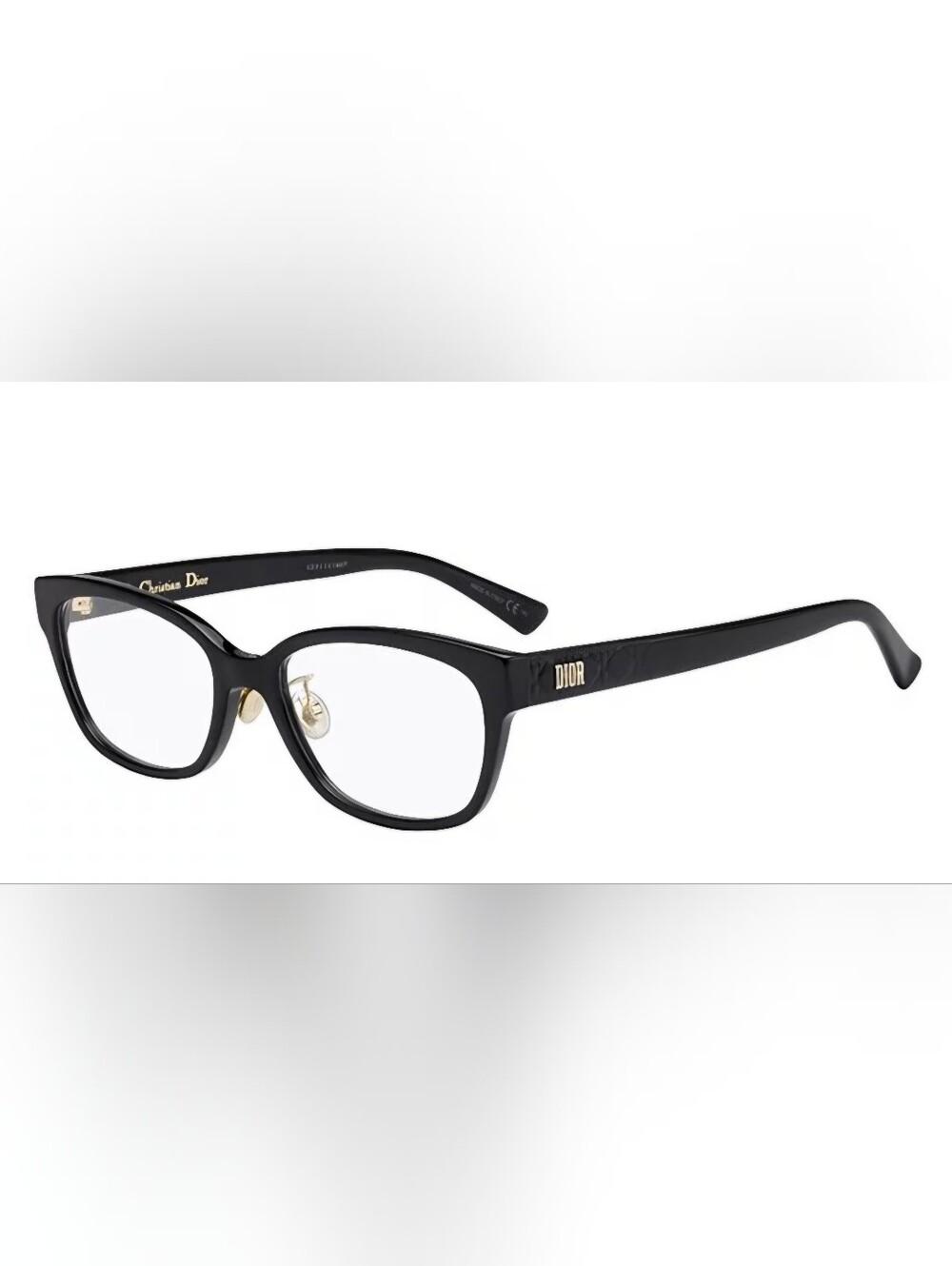 Dior Lady Dior O2F Optical Black With Gold Accents Eye Glasses Frame Only